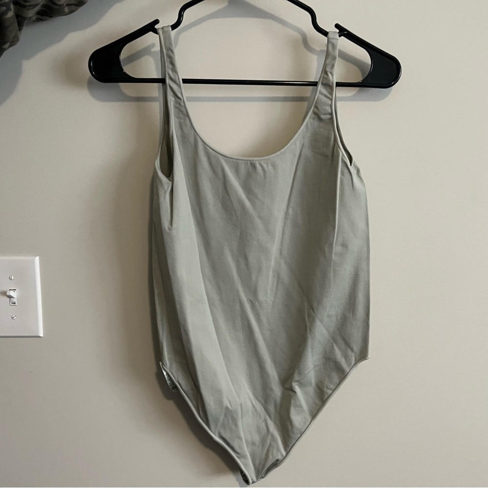 SKIMS Light Gray/Green Bodysuit